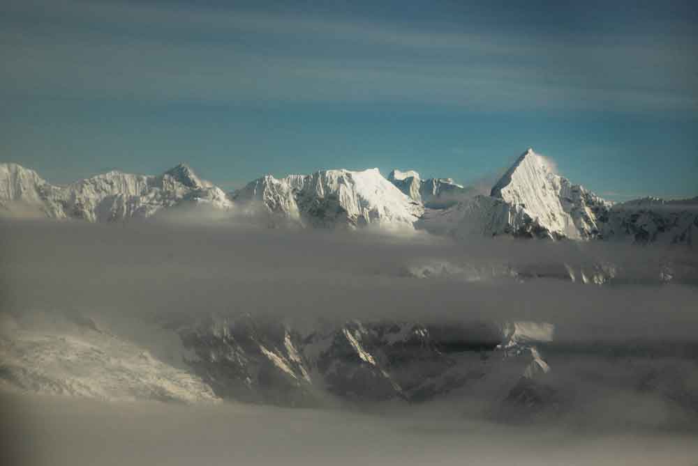 124 - Nepal - cordillera del Himalaya, panoramica aerea